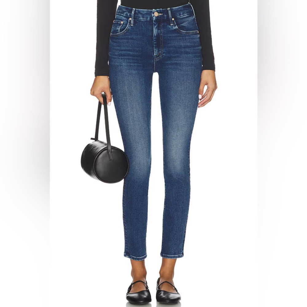 MOTHER High Rise Blue Jeans